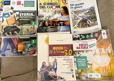 Libri Scuola Media (Tangram, GEO2030, Storia etc.)