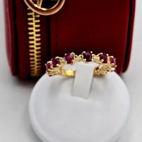 VERETTA ORO RUBINI E DIAMANTI 3.15 ct + 0.25 ct
