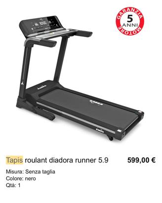 Tapis roulant pari al nuovo con garanzia
