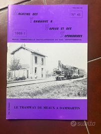 Rivista treni MTVS 45 locomotive a vapore tramway