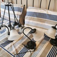 lampadario e abatjour camera