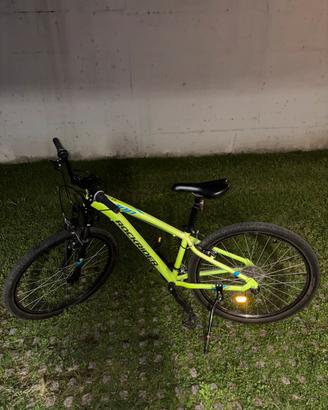 mountain bike rockrider st 100 giallo fluot/verde