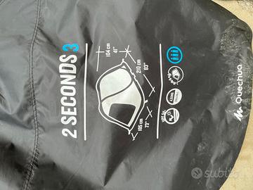 tenda 2 second Fresh and Black 3 posti quechua 