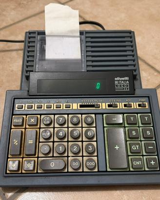 Calcolatrice scrivente OLIVETTI + rotolo scontrino