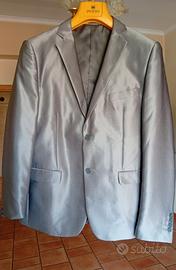 tailleur uomo grigio antracite tg 54 