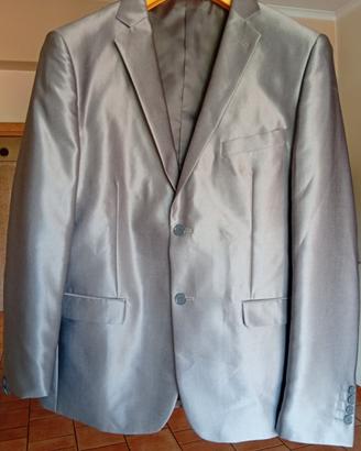 tailleur uomo grigio antracite tg 54 