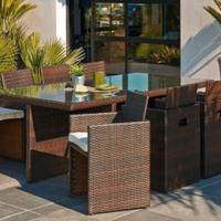 Set pranzo rattan