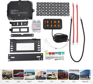 Pannello Interruttore KIMISS 8 Posizioni RGB IP65