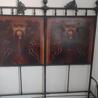 letto in ferro battuto vintage 