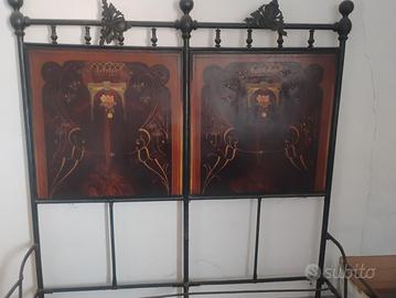 letto in ferro battuto vintage 