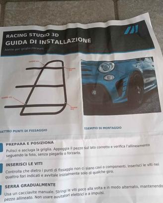 griglie per paraurti 