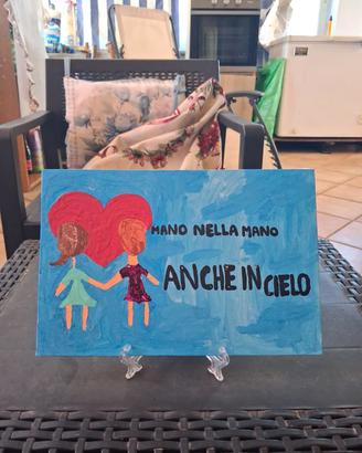 Quadro 30×20 Mano nella mano - dipinto a mano