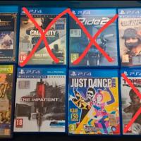 Giochi PS4, PSVR e 1 per XBOX