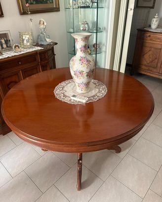 Tavolo rotondo in legno estensibile diam. 120 cm