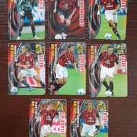 8 figurine Cards Game calcio 2005 2006 Milan Card