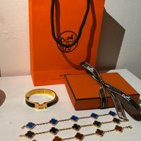 Braccieletto hermes, e tre van cleef