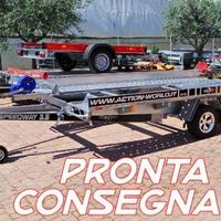 Carrello porta auto monoasse patente B