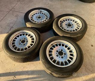 BMW cerchi lega 15 d'epoca vintage gomme K.O