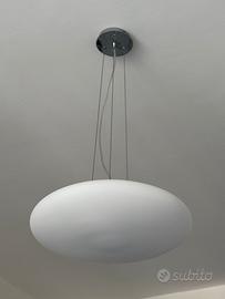 Lampadario sospensione vetro opaco  3 luci