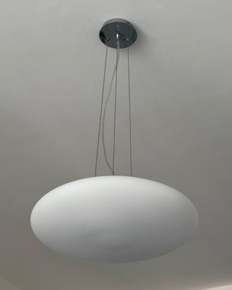 Lampadario sospensione vetro opaco  3 luci