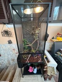 Terrario per camaleonti e altri rettili