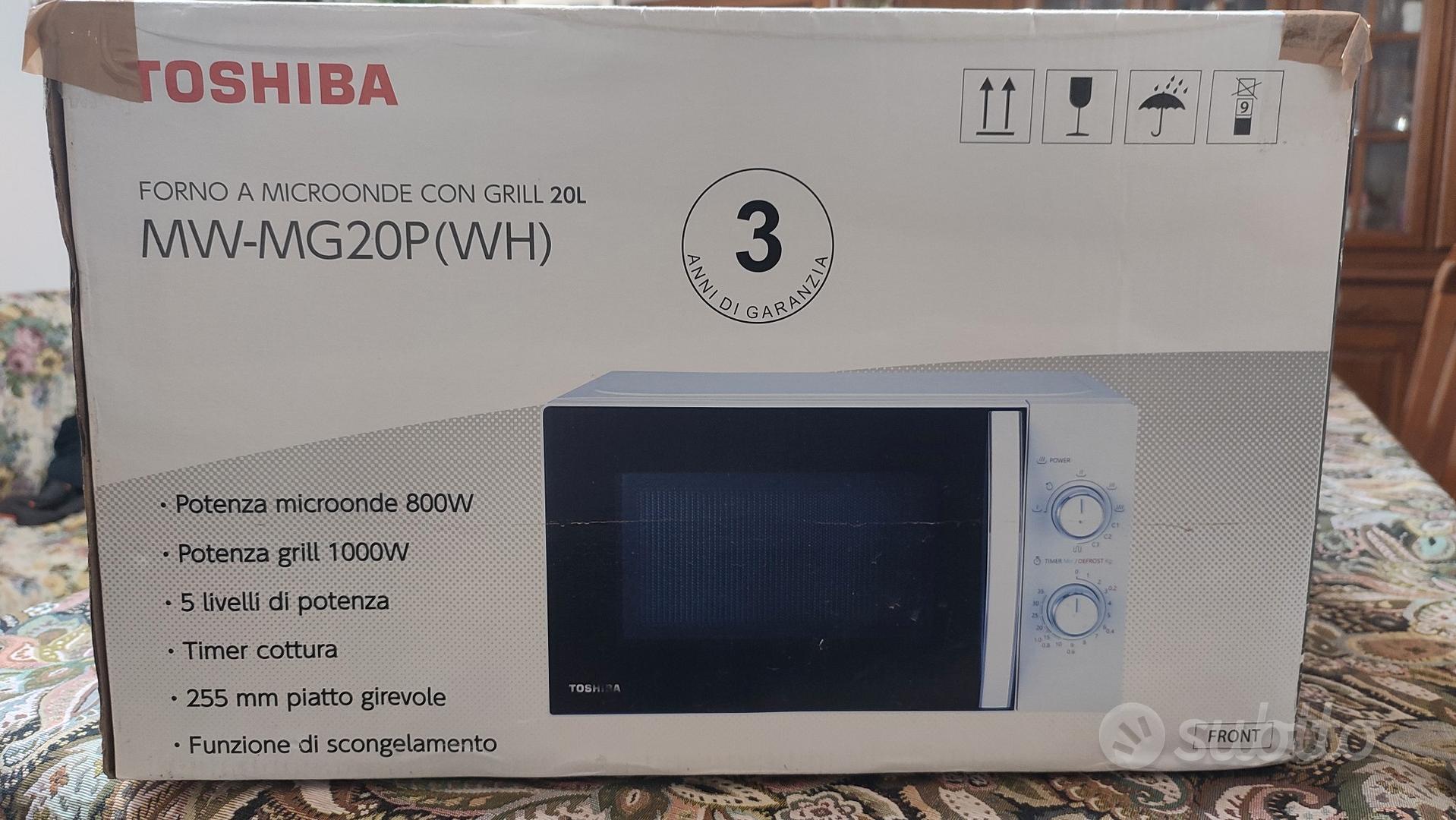 Toshiba MW-MG20P (WH) Forno a Microonde con Grill 800 W con Crispy