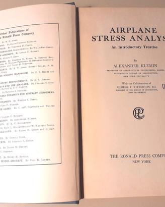 Manuale collezionismo Airplane stress analysis