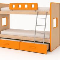 Letto a castello con 2 cassetti + 2 reti ortopedic