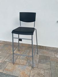 Sgabello Ikea modello Stig colore nero