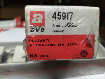 Pulsanti a tirante Ave 250V 16A