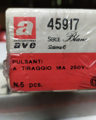Pulsanti a tirante Ave 250V 16A
