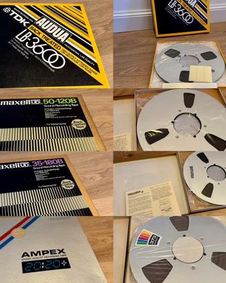 Bobine Nastri Registratore Revox Nagra Studer hifi