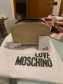 Pochette / Beauty Case Love Moschino Oro