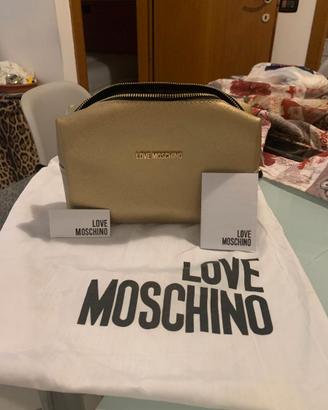 Pochette / Beauty Case Love Moschino Oro