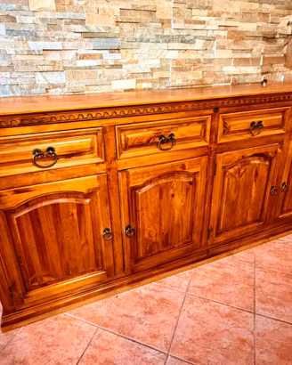 mobile soggiorno legno massello