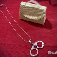 Collana con ciondoli e bracciale in argento