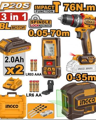Super Combo avvitatore ingco