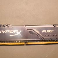 HyperX FURY Black HX434C16FB3/16 Memoria 16GB 3466