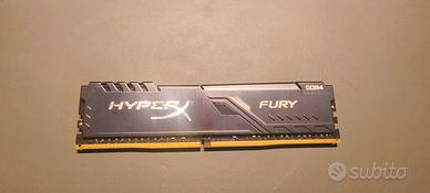 HyperX FURY Black HX434C16FB3/16 Memoria 16GB 3466