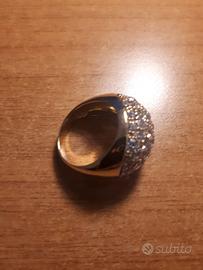 anello oro 750 e brillanti gr.11,20