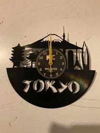 Orologio da Parete Vinile Tokyo Giappone Skyline