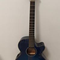 chitarra cort acustica blu 