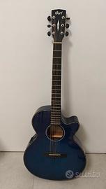 chitarra cort acustica blu 
