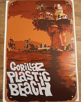 poster Gorillaz Wallart Stampa Decorazione Vintage