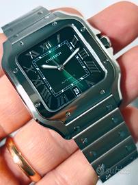 Cartier Santos XL verde WSSA0062 nuovo 12/2025 ITA