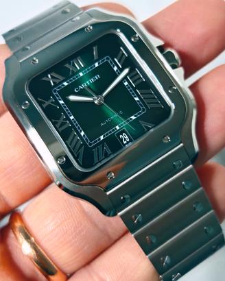 Cartier Santos XL verde WSSA0062 nuovo 12/2025 ITA