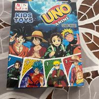 Carte da gioco Uno One piece Naruto Dragonball