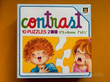 Contrast, 10 puzzles da 2 pezzi (1-4 anni) Diset