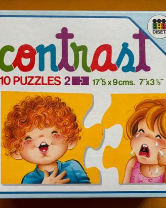 Contrast, 10 puzzles da 2 pezzi (1-4 anni) Diset