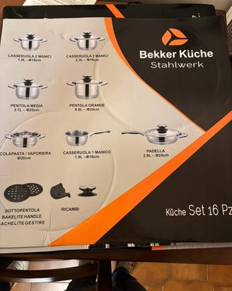 Set pentole 16 pezzi